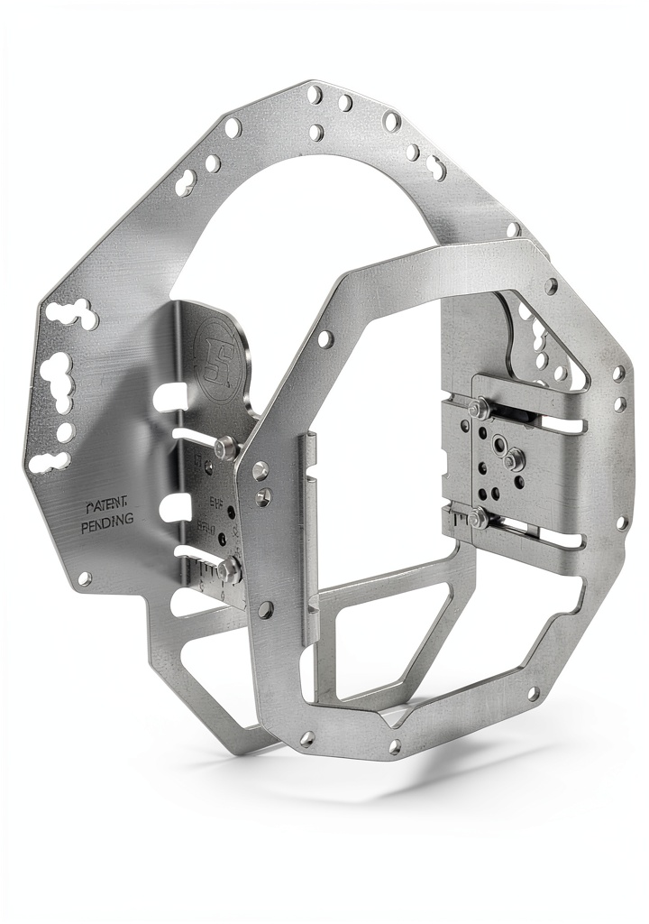 Installing Speedway Motors Adjustable Bellhousing for GM V8 on a workbench