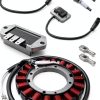 Ignition Stator Kit WUMZIJ Set with Coil, Regulator, Spark Plugs-0