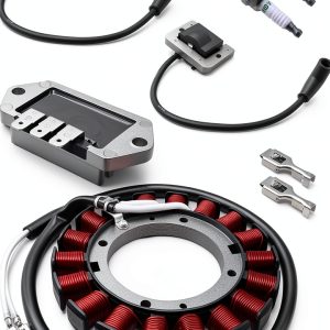 Ignition Stator Kit WUMZIJ Set with Coil, Regulator, Spark Plugs-0