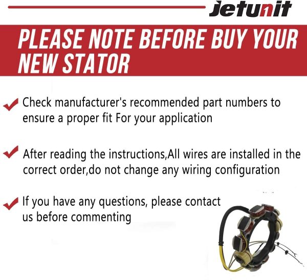 JETUNIT Ignition Stator for Johnson OMC JE-X01JO0015 OEM Fit-3