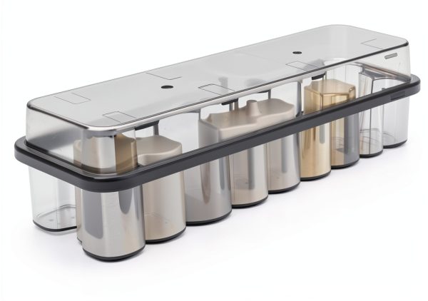 Freezer Box Vial Storage Case Durable Plastic Test Tube Holder for Vials Efficient Organization Rack for Laboratory and Essential Oil Use Transparent Design-1