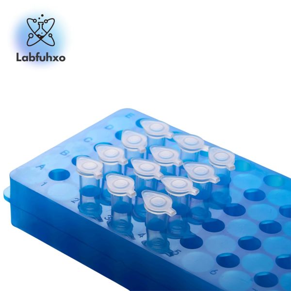 Polypropylene Microcentrifuge Tube Rack Labfuhxo 60-Well Double Panel-7