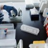 Homoyoyo 24 Count 3ml Plastic Vial Box Case Transparent Microtube Holder with Lid for Safe Storage Organization White-5