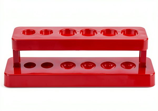 Test Tube Holder 6 Hole ABS Plastic Rack Stand Caralin Space Saving-0