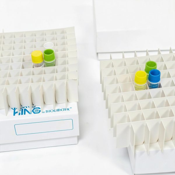 81 Place Cardboard Cryoboxes 3 Inch Lab Freezer Boxes Cryo Tube Storage Boxes, White Vial Storage Boxes, Case of 20-3