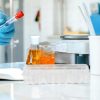 Homoyoyo 24 Count 3ml Plastic Vial Box Case Transparent Microtube Holder with Lid for Safe Storage Organization White-8