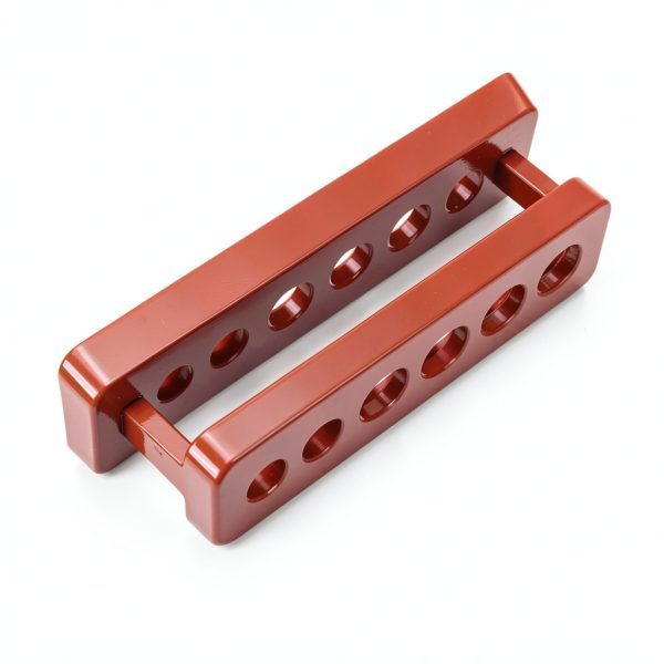 Test Tube Holder 6 Hole ABS Plastic Rack Stand Caralin Space Saving-2
