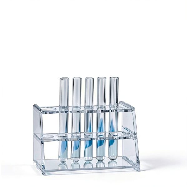 Acrylic Test Tube Holder Rack 2 Pack AceOrbit Clear 6‑Well Lab Rack-5