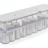 Freezer Box Vial Storage Case Durable Plastic Test Tube Holder for Vials Efficient Organization Rack for Laboratory and Essential Oil Use Transparent Design-0
