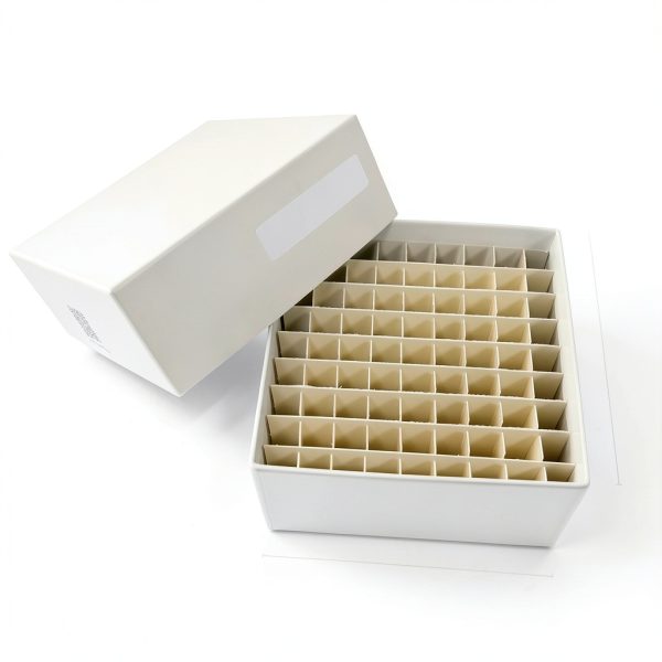 81 Place Cardboard Cryoboxes 3 Inch Lab Freezer Boxes Cryo Tube Storage Boxes, White Vial Storage Boxes, Case of 20-1