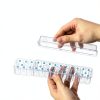 Homoyoyo 24 Count 3ml Plastic Vial Box Case Transparent Microtube Holder with Lid for Safe Storage Organization White-1