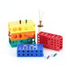 4 Way Test Tube Rack Holder 5 Pack Interlocking Plastic Tioncy-4