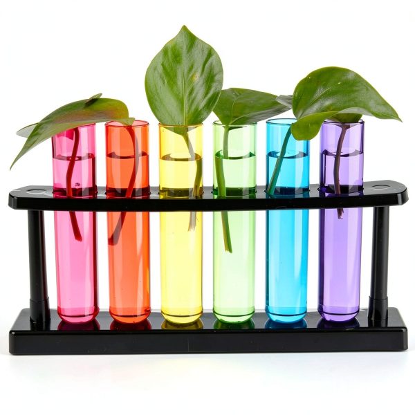 Juvale Test Tube Shot Glasses Plastic 4 Pack Multicolor 1.5 oz Tubes-8