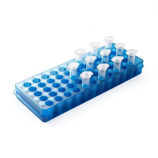 Polypropylene Microcentrifuge Tube Rack Labfuhxo 60-Well Double Panel-0