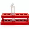 Test Tube Holder 6 Hole ABS Plastic Rack Stand Caralin Space Saving-5