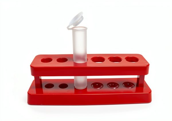 Test Tube Holder 6 Hole ABS Plastic Rack Stand Caralin Space Saving-5