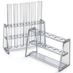 Acrylic Test Tube Holder Rack 2 Pack AceOrbit Clear 6‑Well Lab Rack-0