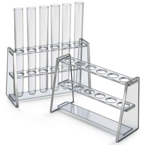 Acrylic Test Tube Holder Rack 2 Pack AceOrbit Clear 6‑Well Lab Rack-0