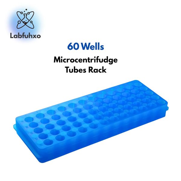 Polypropylene Microcentrifuge Tube Rack Labfuhxo 60-Well Double Panel-3