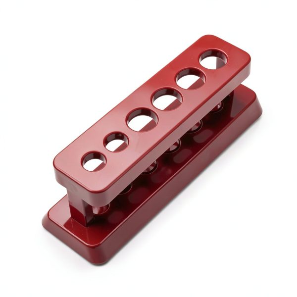 Test Tube Holder 6 Hole ABS Plastic Rack Stand Caralin Space Saving-3