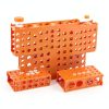 4 Way Test Tube Rack Holder 5 Pack Interlocking Plastic Tioncy-2